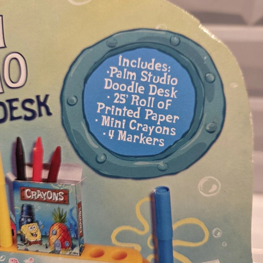 Nickelodeon‎ Spongebob Coloring Kit Vintage 2001 Palm Studio Doodle Desk